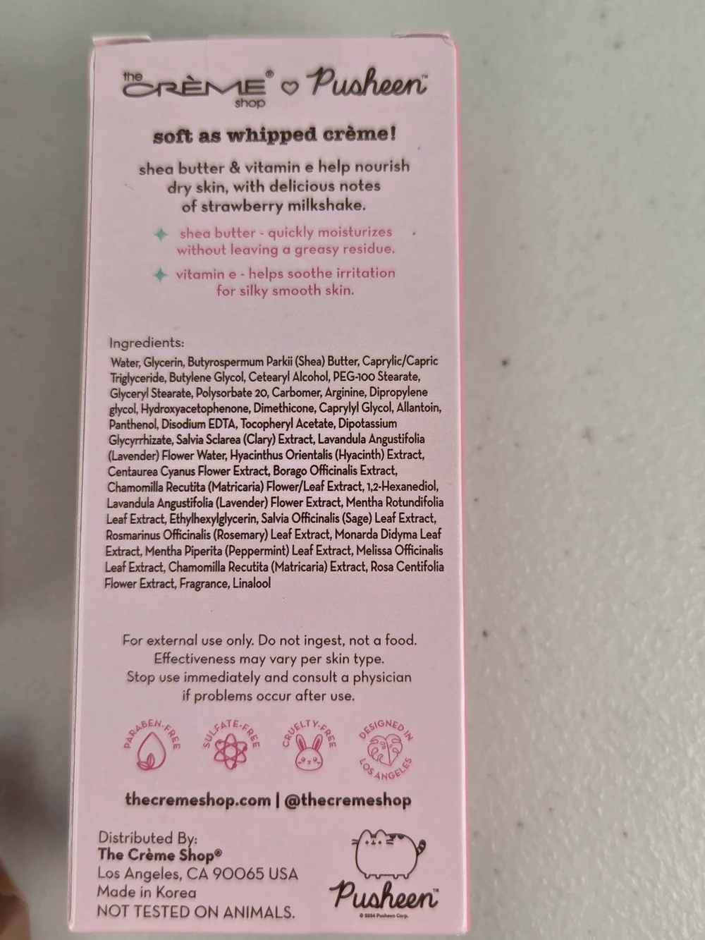 The Crème Shop 4 Piece Bundle Nails, Eye Shadow, Lotion, & Lip Balm